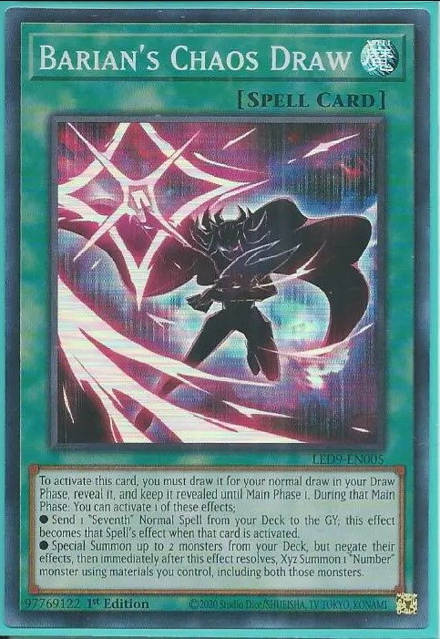 LED9-EN005 Barian’s Chaos Draw – Super Rare