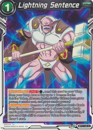 BT17-131 - Lightning Sentence - Common
