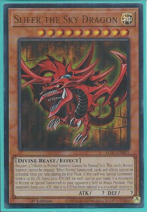 thientran EGS1-EN001 Slifer the Sky Dragon – Ultra Rare - Vị Thần Ai Cập