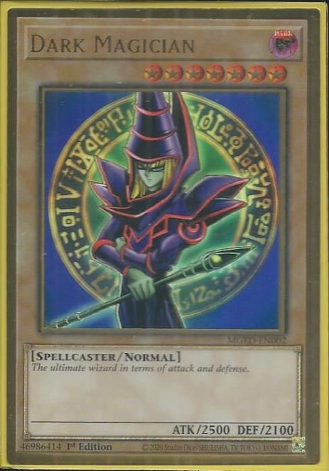 thientran MGED-EN002 Dark Magician – Premium Gold Rare (played)