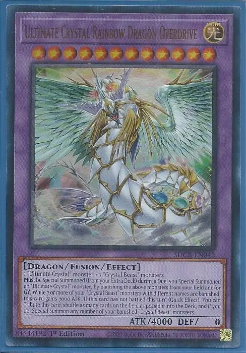 SDCB-EN042 Ultimate Crystal Rainbow Dragon Overdrive – Ultra Rare