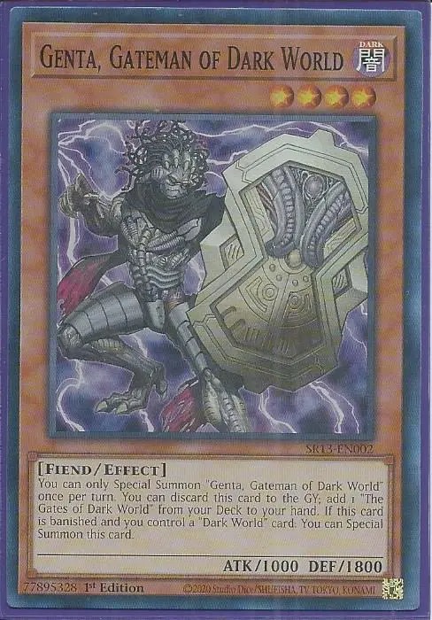 SR13-EN002 Genta, Gateman of Dark World – Super Rare