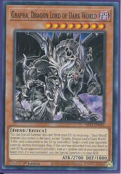 SR13-EN043 Grapha, Dragon Lord of Dark World – Common