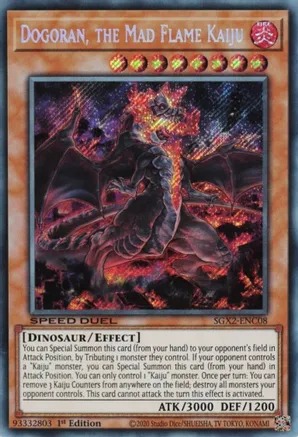 SGX2-ENC08 - Dogoran, the Mad Flame Kaiju - Secret Rare