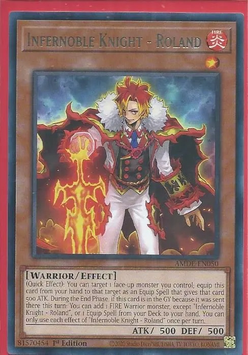 AMDE-EN050 Infernoble Knight – Roland – Rare
