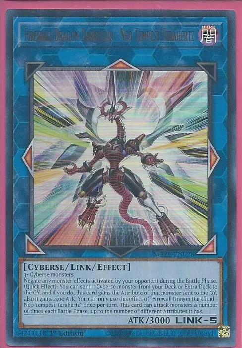 MAZE-EN028 Firewall Dragon Darkfluid – Neo Tempest Terahertz – Ultra Rare |