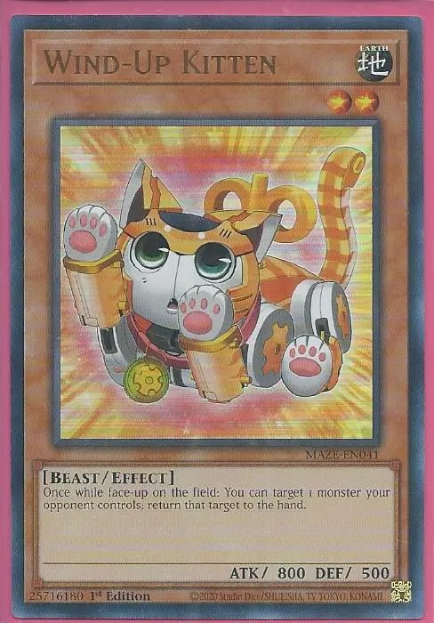 MAZE-EN041 Wind-Up Kitten – Ultra Rare