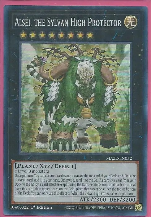 MAZE-EN052 Alsei, the Sylvan High Protector – Super Rare