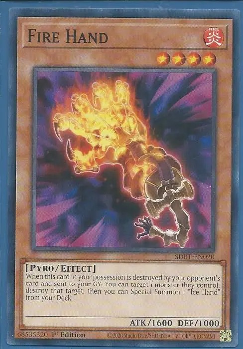 SDBT-EN020 Fire Hand – Common