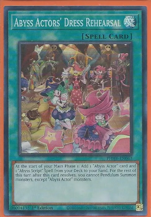 PHHY-EN063 Abyss Actors’ Dress Rehearsal – Super Rare