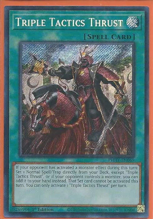 PHHY-EN069 Triple Tactics Thrust – Secret Rare