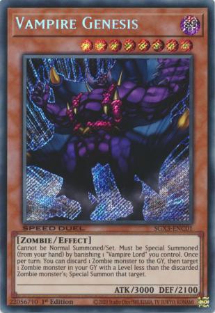 SGX3-ENC01 - Vampire Genesis - Secret Rare