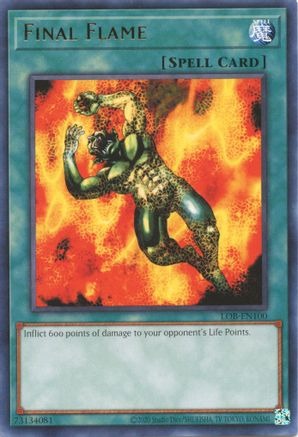 LOB-EN100 Final Flame Rare