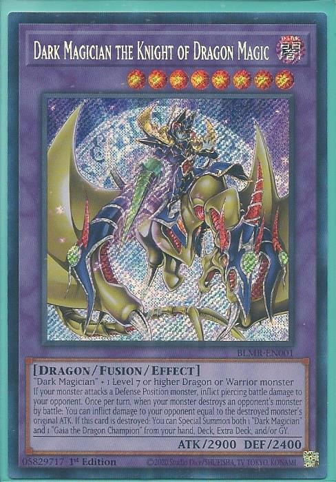 BLMR-EN001 Dark Magician the Knight of Dragon Magic – Secret Rare