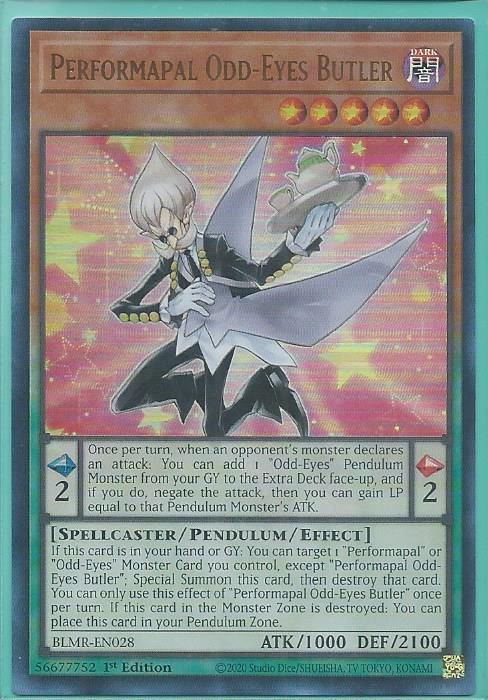 BLMR-EN028 Performapal Odd-Eyes Butler – Ultra Rare