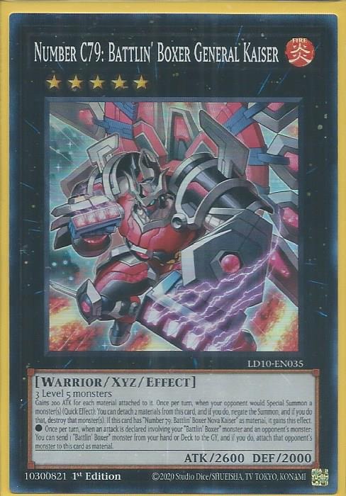 LD10-EN035 Number C79: Battlin’ Boxer General Kaiser – Super Rare