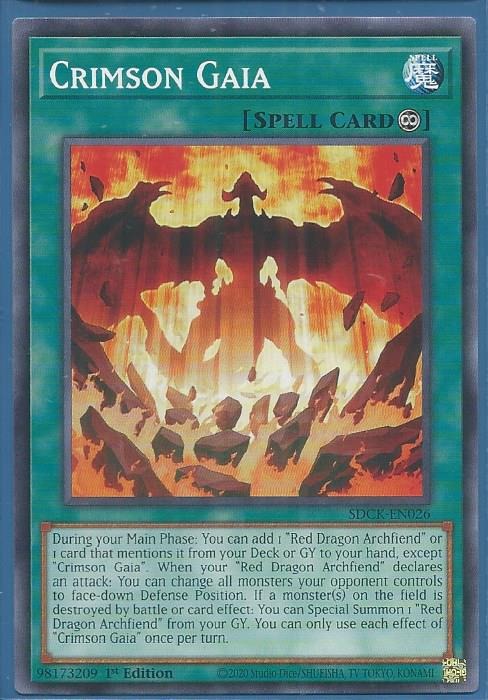 SDCK-EN026 Crimson Gaia – Common