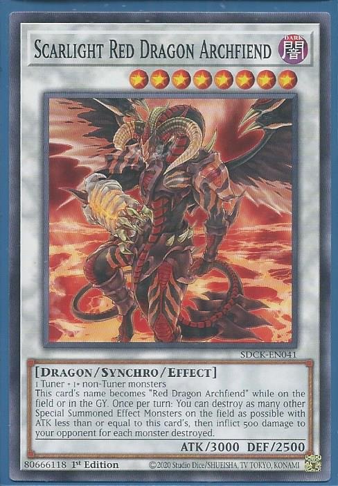 SDCK-EN041 Scarlight Red Dragon Archfend – Common