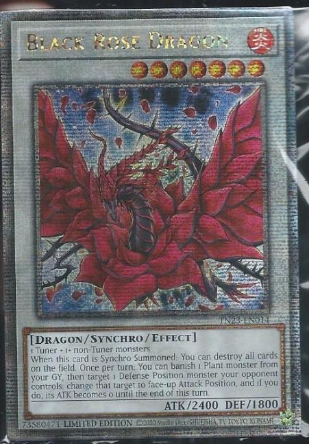 TN23-EN014 Black Rose Dragon – Quarter Century Secret Rare