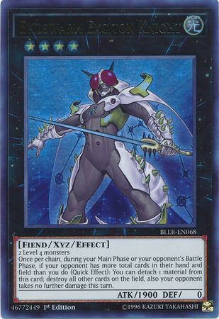 kaka BLLR-EN068 - Evilswarm Exciton Knight - Ultra Rare (damaged bên cạnh mặt trước và mặt sau)