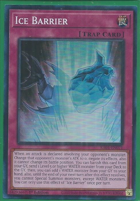 RA01-EN071 Ice Barrier – Super Rare