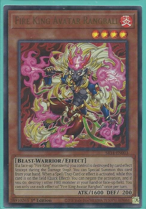 SR14-EN003 Fire King Avatar Rangbali – Ultra Rare