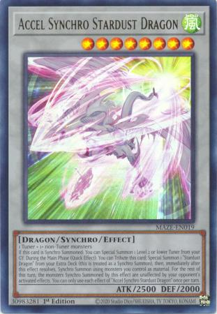 kduy MAZE-EN019 - Accel Synchro Stardust Dragon - Ultra Rare