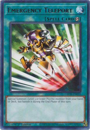 kaka GRCR-EN055 - Emergency Teleport - Rare 1st Edition (damaged)