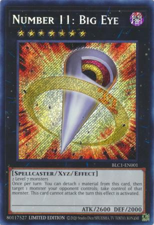 BLC1-EN001 Number 11: Big Eye - Secret Rare (Sealed)