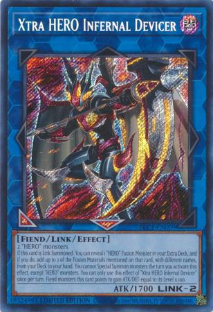 BLC1-EN009 Xtra HERO Infernal Devicer – Secret Rare (Sealed)