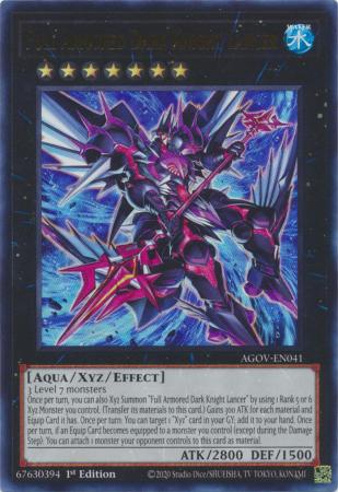 kaka AGOV-EN041 - Full Armored Dark Knight Lancer - Ultra Rare 1st Edition