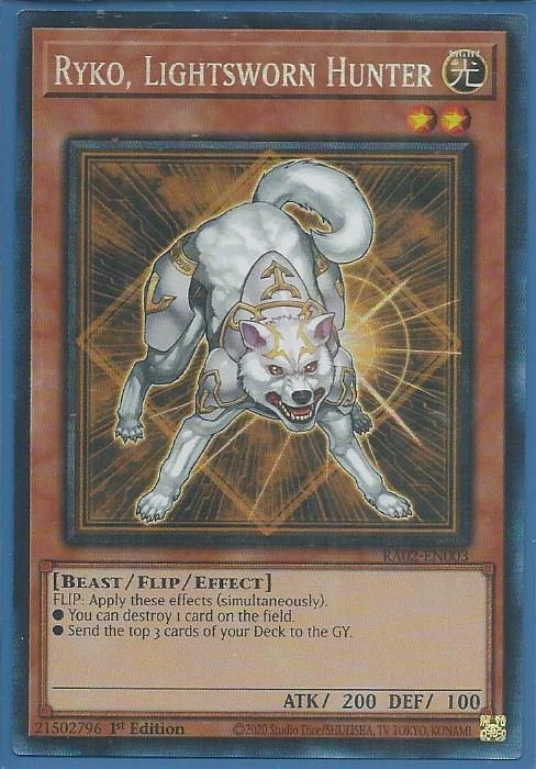 RA02-EN003 Ryko, Lightsworn Hunter – Collector Rare