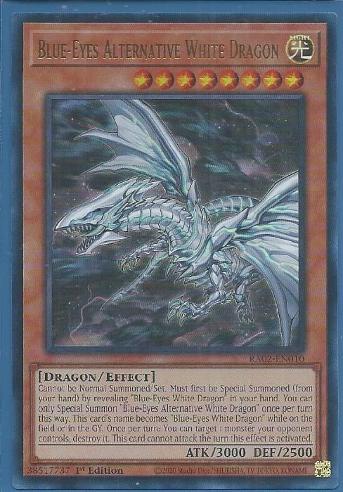 RA02-EN010U Blue-Eyes Alternative White Dragon – Ultra Rare