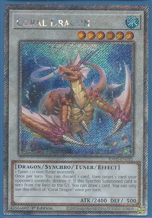 RA02-EN031 Coral Dragon – Platinum Secret Rare