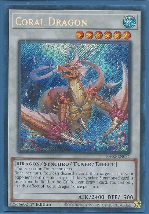 RA02-EN031 Coral Dragon – Secret Rare