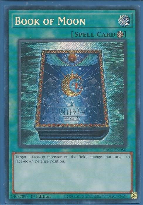 RA02-EN050 Book of Moon – Secret Rare