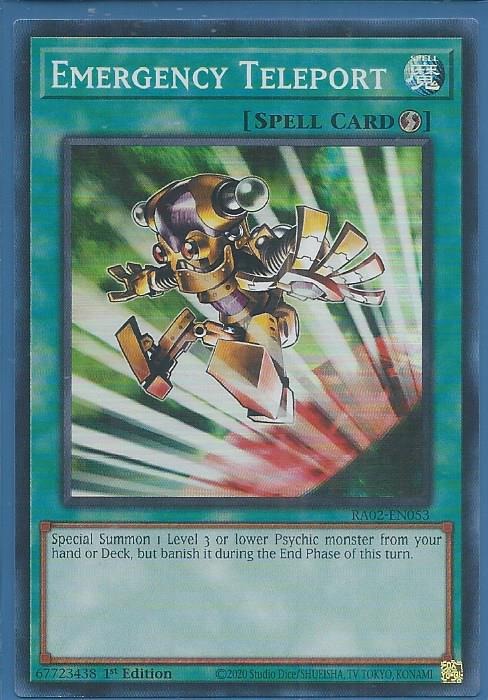RA02-EN053 Emergency Teleport – Super Rare