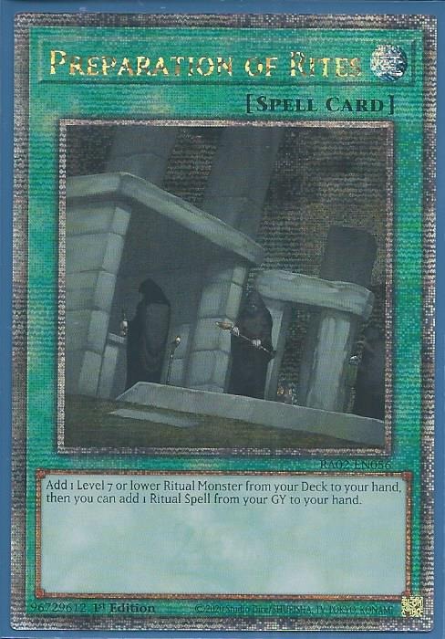 RA02-EN056 Preparation of Rites – Quarter Century Secret Rare