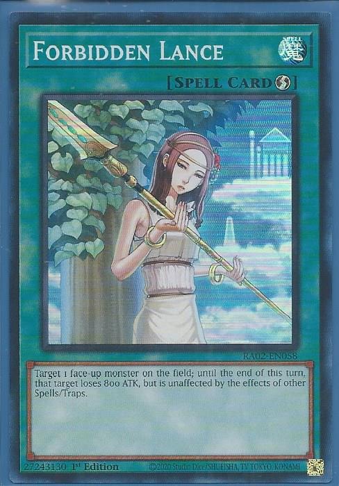 RA02-EN058 Forbidden Lance – Super Rare