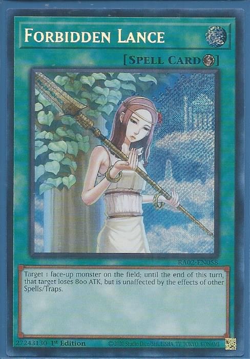 RA02-EN058 Forbidden Lance – Secret Rare