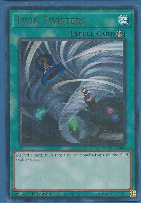 RA02-EN060U Twin Twisters – Ultra Rare