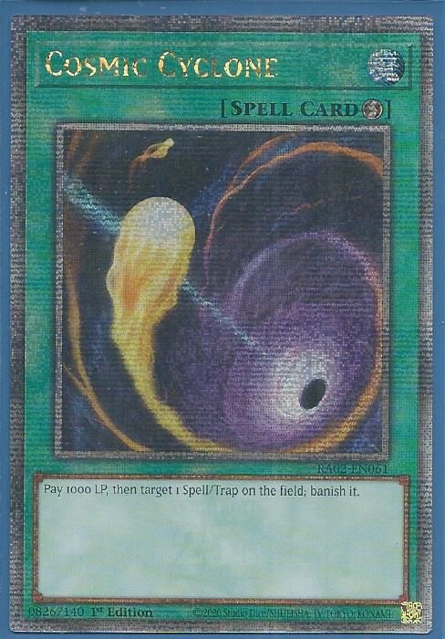 RA02-EN061 Cosmic Cyclone – Quarter Century Secret Rare