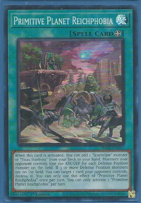 RA02-EN067 Primitive Planet Reichphobia – Super Rare