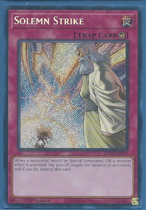 RA02-EN079 Solemn Strike – Secret Rare