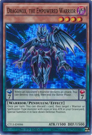 phx CT13-EN006 - Dragonox, the Empowered Warrior - Super Rare Limited Edition