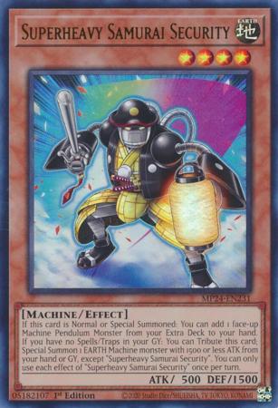 kp01 MP24-EN231 - Superheavy Samurai Security - Ultra Rare