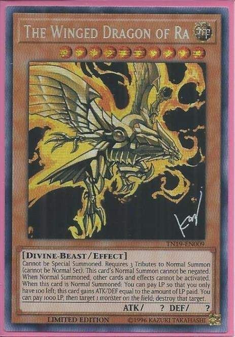 phx TN19-EN009 The Winged Dragon Of Ra – Prismatic Secret Rare - Thần Ai Cập Ra