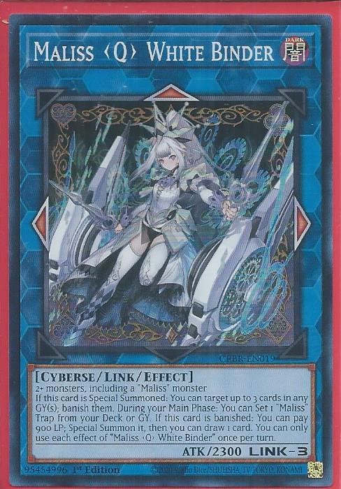 CRBR-EN019 Maliss Q White Binder – Super Rare