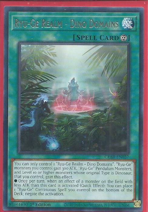 CRBR-EN037 Ryu-Ge Realm – Dino Remains – Rare