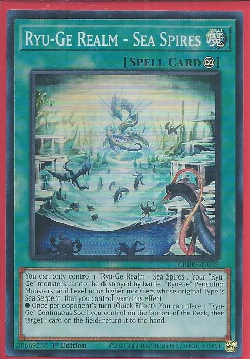 CRBR-EN038S Ryu-Ge Realm – Sea Spires – Super Rare